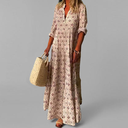Women's Maxi Dress - Lightweight Cotton Vintage Summer Dress