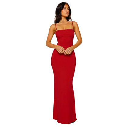 Variant image for Couture-Moda - Women's Backless Bodycon Maxi Dress for Summer Cocktail Events-10